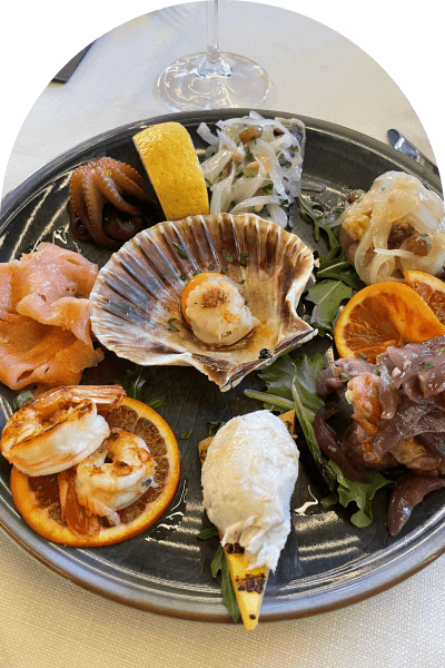 Wine pouring over a dinner table